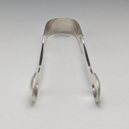 1885 British Antique Sterling Silver Sugar Tongs 28g Wakely and Wheeler